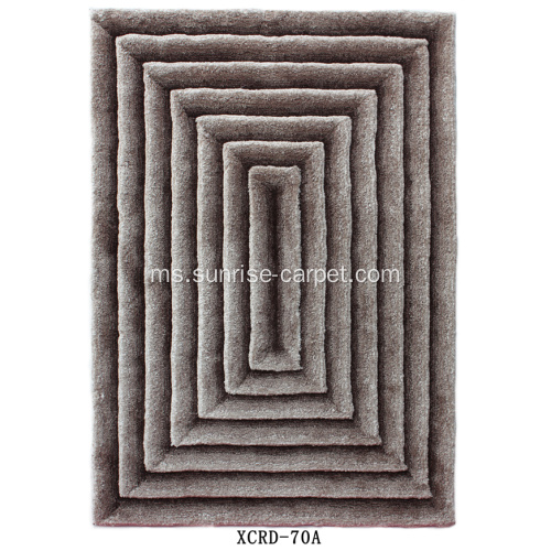 Reka bentuk 3D Microfiber Carpet